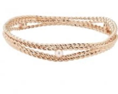 Brazalete Ted Baker $75 tono dorado cuerda perla TB15 Foto 1 de 4