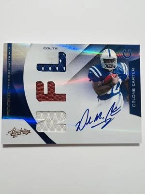 2011 Panini Absolute Memorabilia #224 Delone Carter - Image 1 of 2