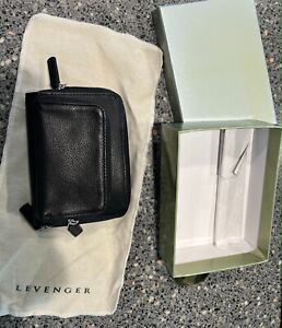 levenger case ipod/earbud case black or use as a wallet NEW Unisex