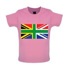 South African Union Jack - Baby T-Shirt / Babygrow - UK Flag Africa Cape Town