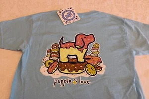 Puppie Love Youth Short Sleeve T-Shirt - Donut Pup, NEW - Picture 1 of 4
