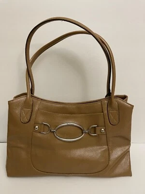 Bolso de hombro Liz & Co imitación cuero beige Foto 1 de 4