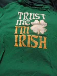 T shirt Trust Me I'm Irish Shamrock St. Patrick's Day Adult 2XL 100% Cotton - Picture 1 of 3