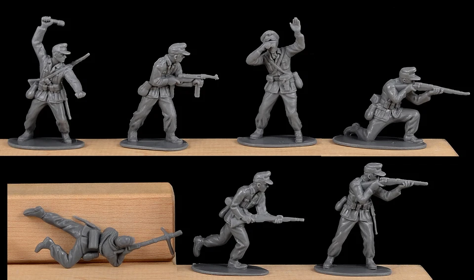 Airfix Segunda Guerra Mundial Alemán Afrika Korps - 14 clones en gris - 2019 - Como nuevo distribuidor stock Foto 1 de 1