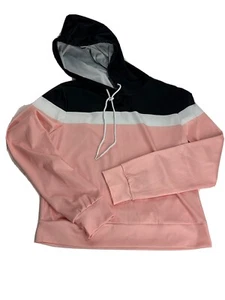 Unbranded Young Girl Pink/Black Long Skeeve Hoodie Sz L #0486 - Picture 1 of 5