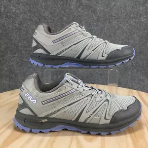 Fila Shoes Womens 9 Northampton Hiking Sneakers Gray Mesh Lace Up Low Comfort - Picture 1 of 16
