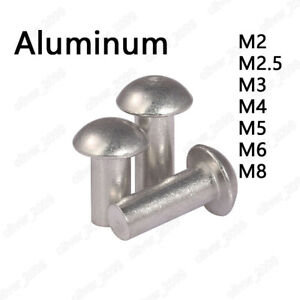 Aluminum Round Head Rivets DIN660 M2 M2.5 M3 M4 M5 M6 M8