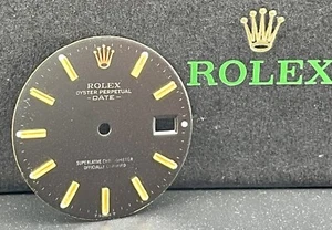 Rolex Date Men's 34mm Black Dial Gold Stick Oyster Jubilee Model 1501 15233 - Picture 1 of 4