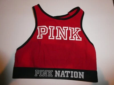 Victoria's Secret Pink high neck sports bra red xs - Image 1 of 4