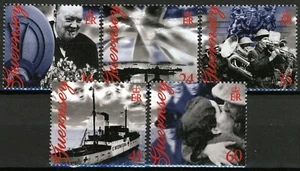 Guernsey 1995, 50th Anniv End of WW2 Set VF MNH, Mi 672-76 Cat 6,5€ - Bild 1 von 1