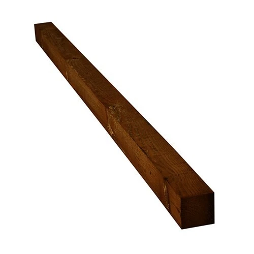 75x75x1800mm Brown Timber Fence Post - Minimum Order 10 Posts - Check Delivery - Image 1 of 1