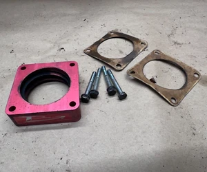 91-02 Jeep Wrangler YJ TJ 4.0L 6 Cyl Poweraid Throttle Body Spacer Helix Bore - Picture 1 of 8