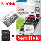 Speicherkarte Class günstig Kaufen-SanDisk ULTRA micro SD Speicherkarte 128GB / Adapter UHS-I Card Class10
