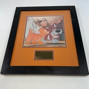 Disney Lithograph Oliver & Co. Framed Signed Joey Lawrence the voice of Oliver - Picture 1 of 6