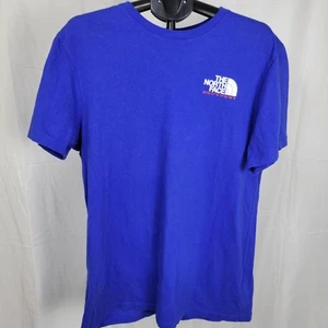 The North Face Karakoram Range T-Shirt Short Sleeve Black Red Blue Men's XL - Picture 1 of 8