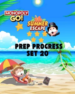 Prep_Proggress_MONO_POLY_GO_STICKERS_CARD 5 Stars FAST DELIVERY - Picture 1 of 1