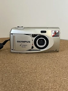 Olympus i Zoom 75 Deluxe Point & Shoot Compact AF APS Film Powers on READ - Picture 1 of 11