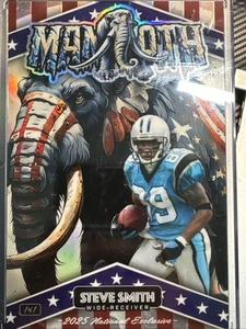 2025 Wild Card Jumbo National Exclusive Mammoth Football Steve Smith Sr 1/1 - Picture 1 of 4