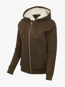 LeMieux Leia Fleece Lined Hoodie Alpine Khaki Green Size 12 Autumn Winter Style - Picture 1 of 8