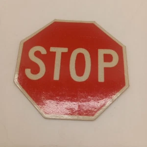 Vintage Stop Sign Vinyl Decal Sticker 3M Minnesota 2 In - Picture 1 of 5