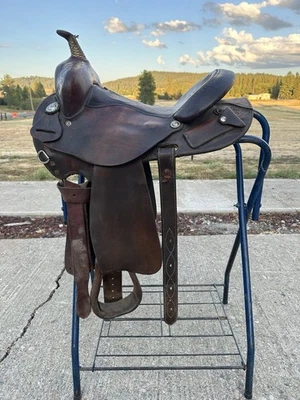 Horse Tack - 14” Circle Y Connie Combs Western Barrel Racing Saddle - Image 1 of 4