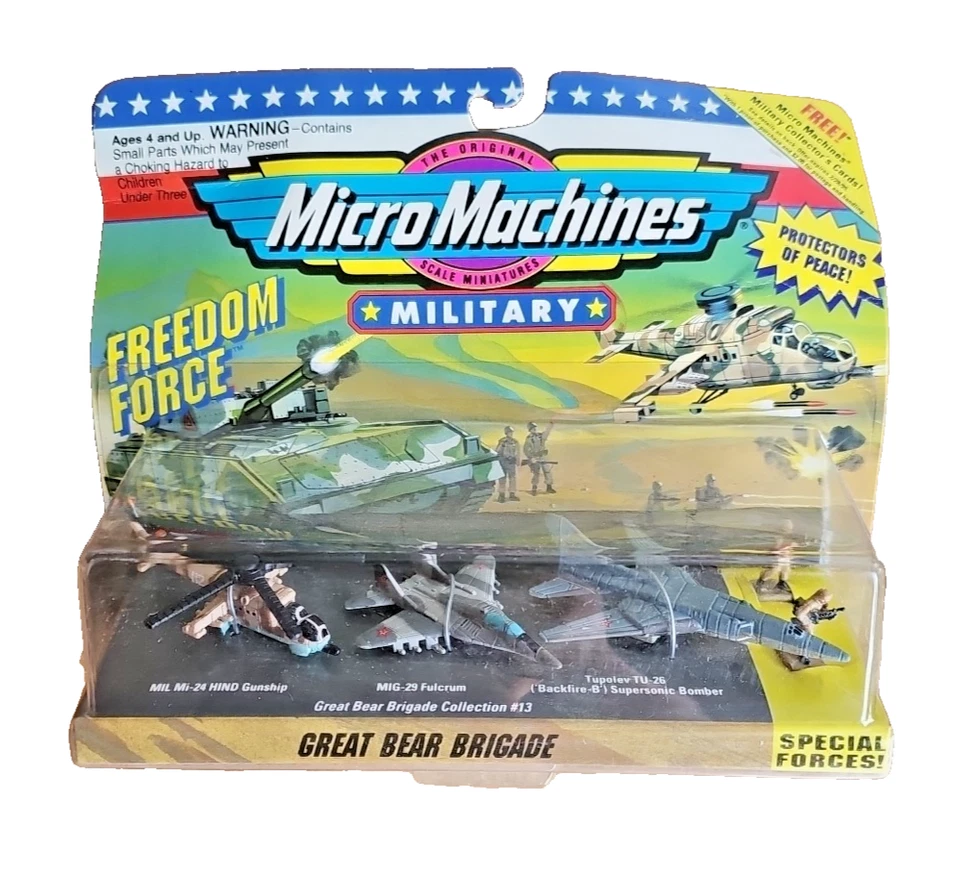 Micro Machines Military Freedom Force #13 Great Bear Brigade 1994 leitura lacrada - Imagem 1 de 4