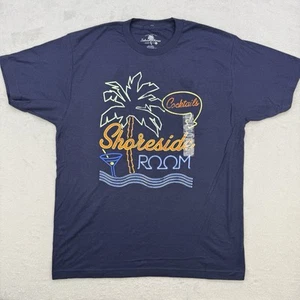 Island Shores Shirt Unisex Shoreside Room Blue Graphic Tee T Shirt Large NWOT - Picture 1 of 9