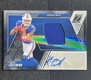 Keon Coleman 2024 Panini Zenith NFL RC Rojo/399 AUTO Parche Novato RPA Facturas - Imagen 1 de 2