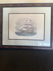 Sailing Ship Prints nautical Christopher Columbus & Devonshire matte picture 2 - Picture 1 of 17
