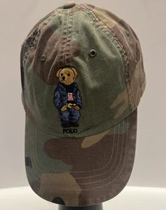 POLO RALPH LAUREN BEAR CAMOUFLAGE BASEBALL CAP - TOP GEBRAUCHTER ZUSTAND - Bild 1 von 6