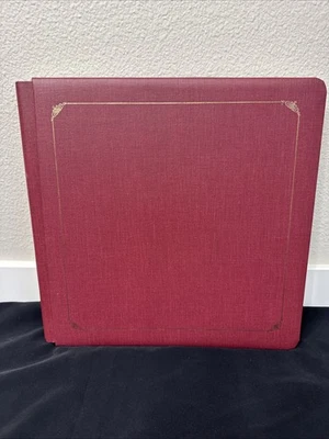 Lot Of 2 Creative Memories Mahogany Burgundy 12x12 Album w/ 15 White Pages Gold - Image 1 of 4