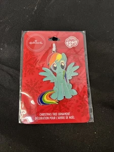 My Little Pony Rainbow Dash Hallmark Weihnachtsschmuck flach Metall EMAILLE NEU - Bild 1 von 2
