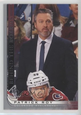 2020 Upper Deck SP Signature Edition Legends Behind the Boards Patrick Roy HOF - Image 1 of 2