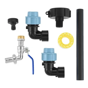 IBC Gooseneck Adapter 3/4" IBC Tank Outlet Tap & IBC Container & Tape - Picture 1 of 10