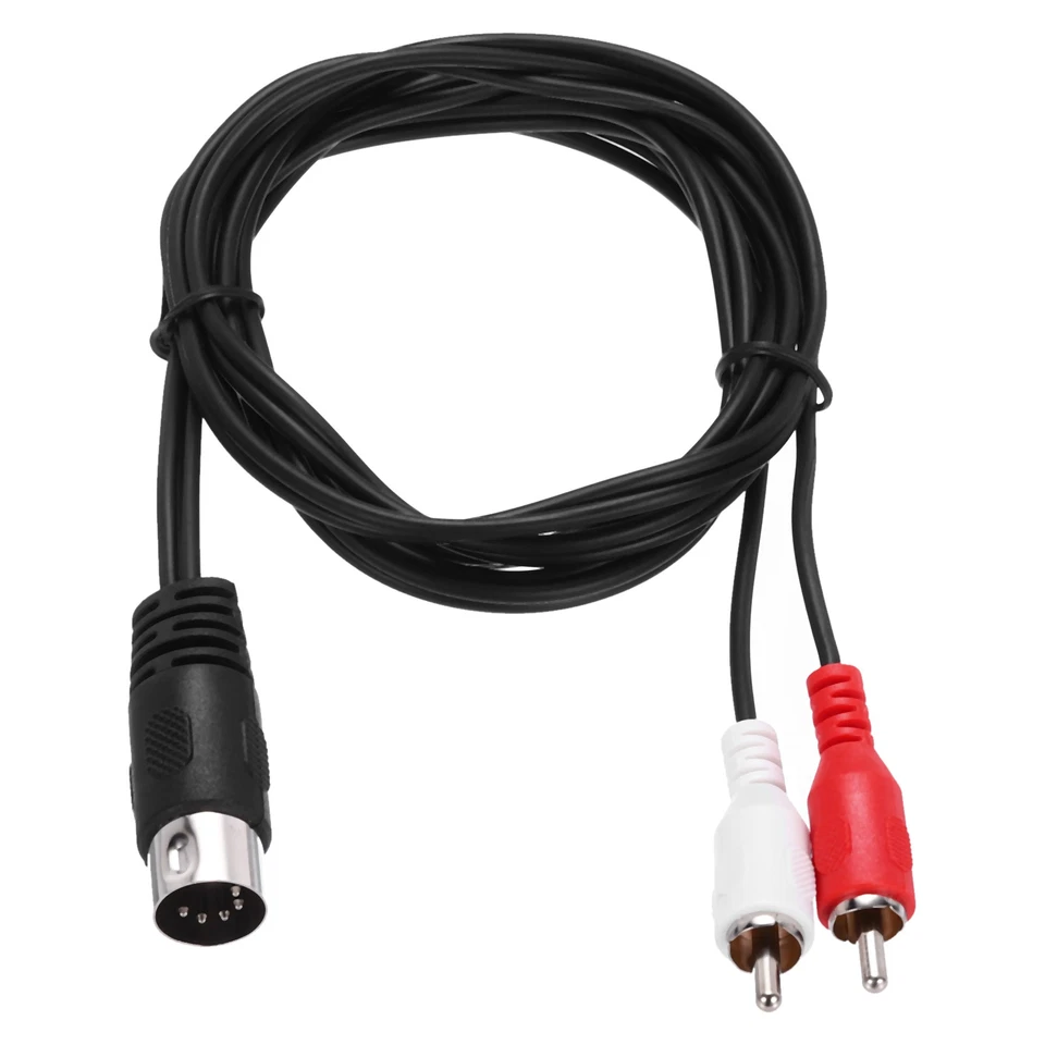 S Video Cable 5ft, 5 Pin S-Video Male to 3 RCA Male Composite Adapter - Image 1 of 4