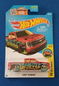 Hot Wheels 2016 Art Cars Chevy Silverado Red 200/250 - Picture 1 of 6