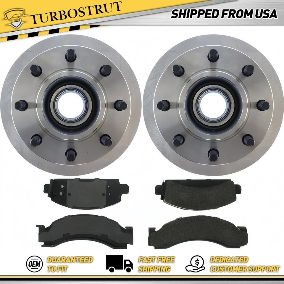 Kit de pastillas de freno rotores de freno delanteros originales para Chevrolet P30 1989 4,8 L Foto 1 de 1