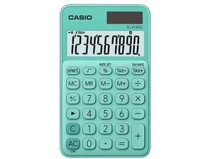 Calculadora - Casio SL-310UC-GN, Pantalla extra grande, Verde - Imagen 1 de 1