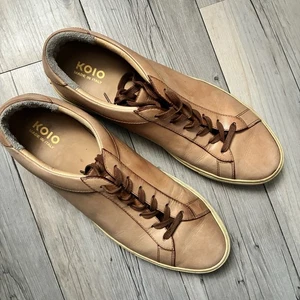 KOIO Capri Low Top Sneaker italienisch hellbraun Leder Größe 46 - Bild 1 von 16