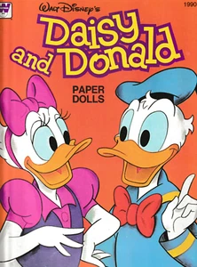 VINTAGE c1978 Walt Disney's Daisy & Donald Paper Dolls, NOS, MINT 12"x13" - Picture 1 of 2