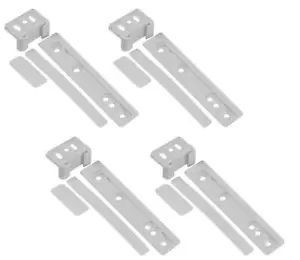 AEG Fridge Fixing Slide Door Plastic Mounting Bracket Fixing Kit A61C x 4 - Picture 1 of 12