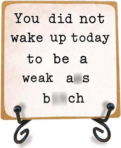 Wooden Sign Home Office Desk Decor, Inspirational Gifts for Women, You Did Not W - Picture 1 of 5