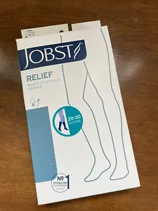 Medias de compresión médica hasta la rodilla JOBST Relief beige punta cerrada adulto XL - Imagen 1 de 4