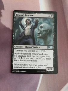 Lilianas Devotee MISPRINT Magic The Gathering MTG Card - Miscut - MP16 - Picture 1 of 1