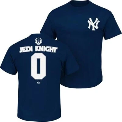 Camisa Jersey YOUTH New York Yankees Star Wars Jedi Knight MLB YOUTH Majestic GG - Imagem 1 de 2