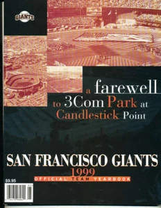 1999 San Francisco Giants Yearbook FAREWELL TO 3 COM PARK at CANDLESTICK POINT - Bild 1 von 2