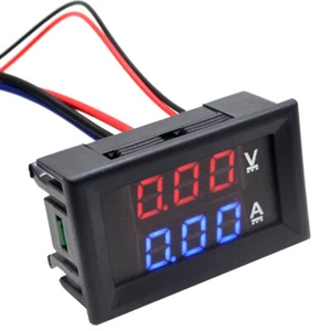 ☮DC 0.0-100V 10A Dual LED Digital Voltmeter Amperemeter AMP Spannung Volt - Bild 1 von 8