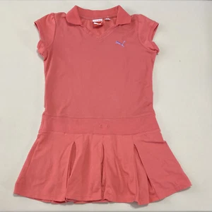 Girls Youth Puma Rose Pink  Tennis Dress Size L Missing Drawstring - Picture 1 of 8