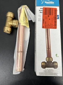 SharkBite Max 3/4 in Push-to-Connect Brass Residential Water Hammer Arrestor Tee - Picture 1 of 5