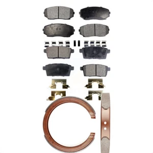 Ceramic Brake Pads Parking Shoe Front Rear Kit For Ford Edge Mazda CX-7 CX-9 MKX - Picture 1 of 7